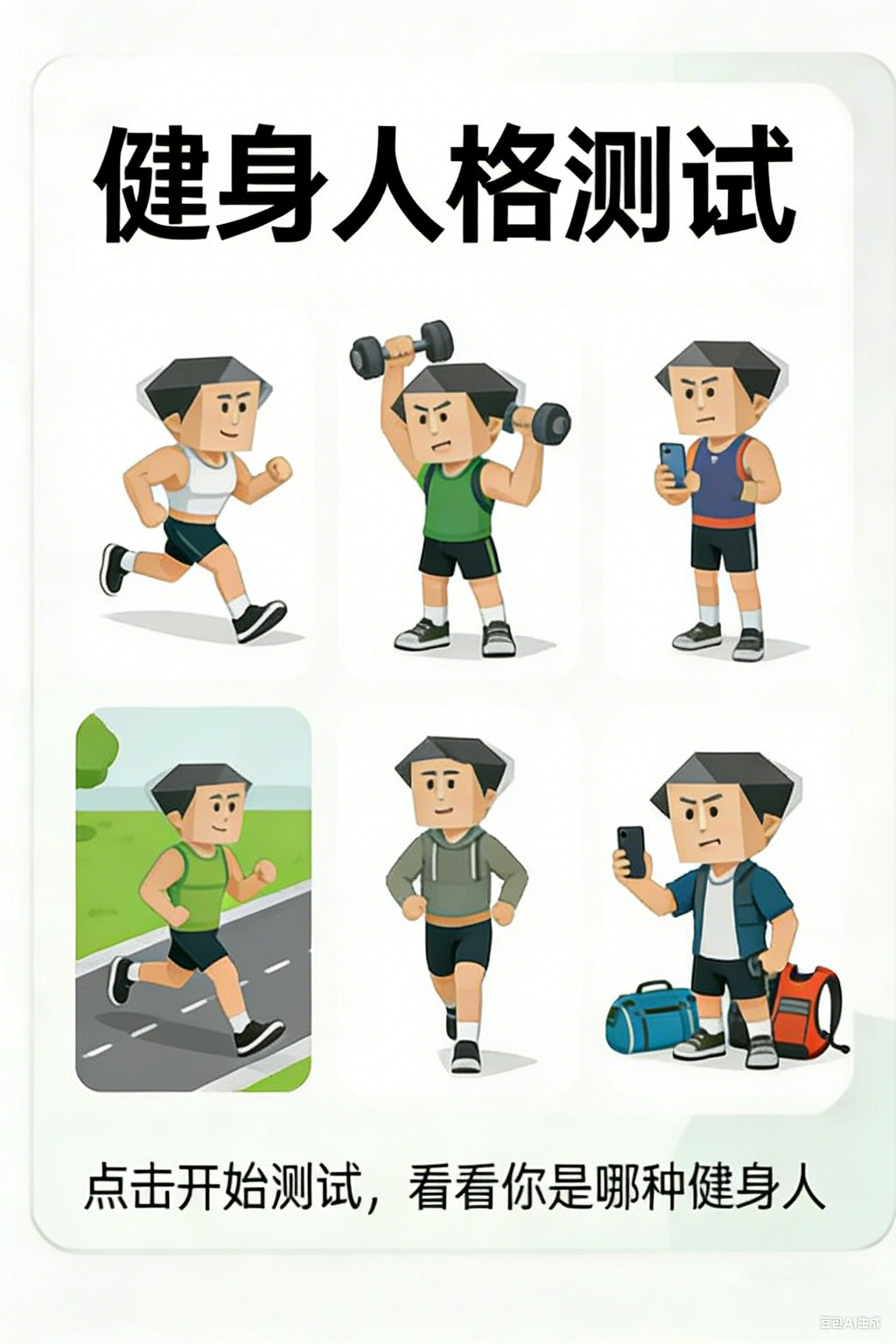 健身人格测试首页封面